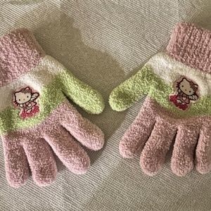 Hello Kitty Sanrio gloves girls one size